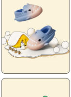 Cambio gradual tiburón niños bolsa tacón zapatillas de algodón felpa bebé zapatos de algodón. - details 11