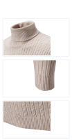 Suéter informal para hombre y mujer, jersey de cuello alto, ajustado, tejido, cómodo, Primavera - details 5