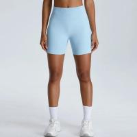 Pantalones cortos de Yoga para mujer, Shorts deportivos de cintura alta, secado rápido, transpirables, adelgazantes, novedad - details 1