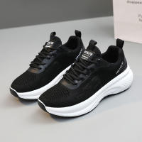 Zapatos individuales casuales para mujer, zapatos pequeños blancos, zapatos para correr tejidos voladores, nuevos zapatos deportivos casuales transpirables de moda - details 4