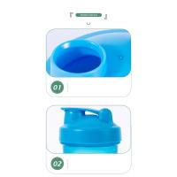 Botella De Deporte Con Bolas De Mezcla a Prueba De Fugas Para Proteína De Caseína Bolsa De Bebida Fitness Y Gimnasio PP Y Silicona 400ML - details 5