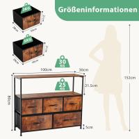 Mueble de Vestidor de Tela Estable con Marco de Acero Ideal para Dormitorio, Salón - details 19