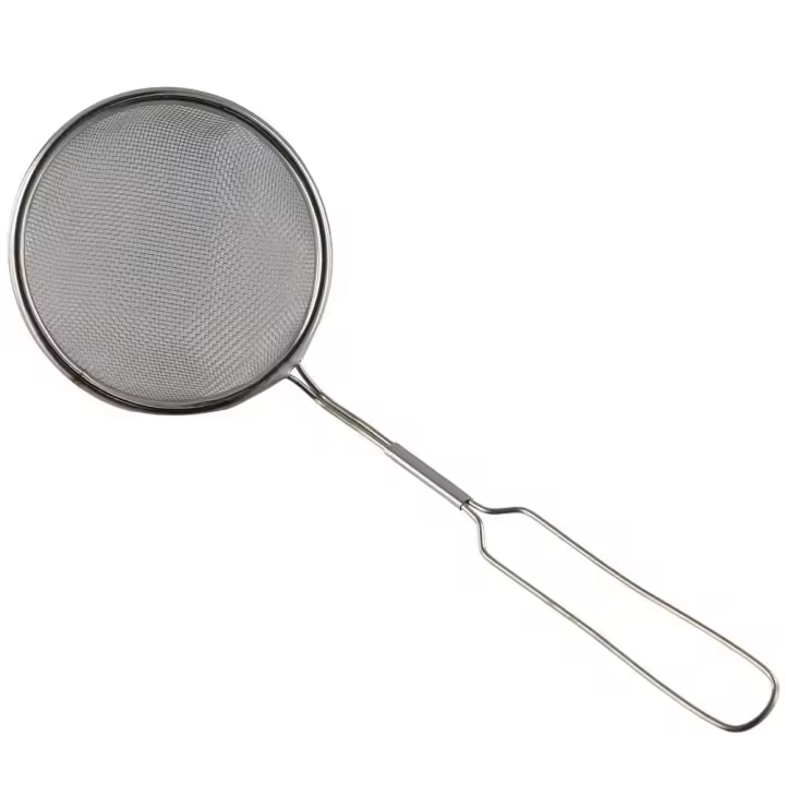 Cuchara de malla coladora no fácil de oxidar, Material duradero, filtro de acero inoxidable, colador de aceite, cocina - 1