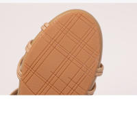 Sandalias romanas de estilo étnico bohemio para mujer, verano, nuevas sandalias retro de punta abierta con cuentas de strass para viajes - details 5