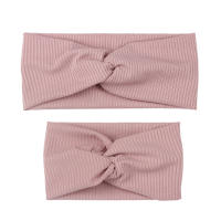Headband Elástico De Color Sólido Para Niñas Pañalera De Algodón Unisex Accesorios De Moda Para Madres E Hijos Conjunto De Cabello Lindo Y Práctico - details 8