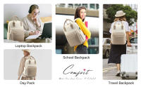 Mochila de viaje para mujer con puerto de carga USB , impermeable,bolsa para computadora portátil para deporte al aire libre - details 1
