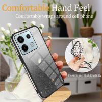 Funda de Silicona Transparente con Purpurina para Xiaomi Redmi Note 13 Pro, 5G, no 4G - details 1