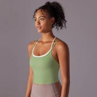 Ropa interior deportiva de realce para mujer, sujetador de Yoga para Fitness, gimnasio, entrenamiento, correr, camiseta sin mang - details 38