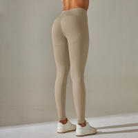 Hamidou-MALLAS DE Yoga sin costuras para mujer, ropa deportiva de entrenamiento, pantalones deportivos de cintura alta - details 6