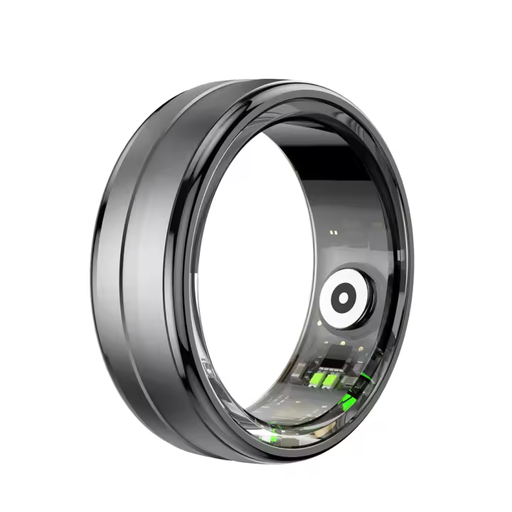 Anillo Inteligente Rastrador de Fitness para Mujeres Hombres, Anillo de Fitness with Múltiples Modos Deportivos, Monitor de Ritmo Cardíaco, Oxígeno en Sangre y Sueño, Contador de Pasos y Calorías para Teléfonos Android iOS - 1