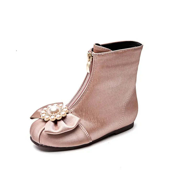 Nuevo terciopelo dos zapatos de algodón botas de bebé para niños vestido niña princesa botas - 1