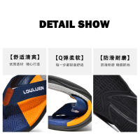Verano zapatillas de playa chanclas de goma de los hombres antideslizante desgaste exterior casual sandalias de los hombres - details 7