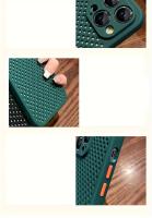Fundas de Protección Transpirables de Malla de Lujo para Verano con Diseño de Bloques de Colores y Antigolpes para iPhone 15, 14, 13, 12, 11 Pro Max y 15 Plus - Accesorio para Teléfono - details 1