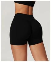 Pantalones Cortos de Yoga de Nylon Suave Cintura Alta para Entrenamiento y Ciclismo - details 22