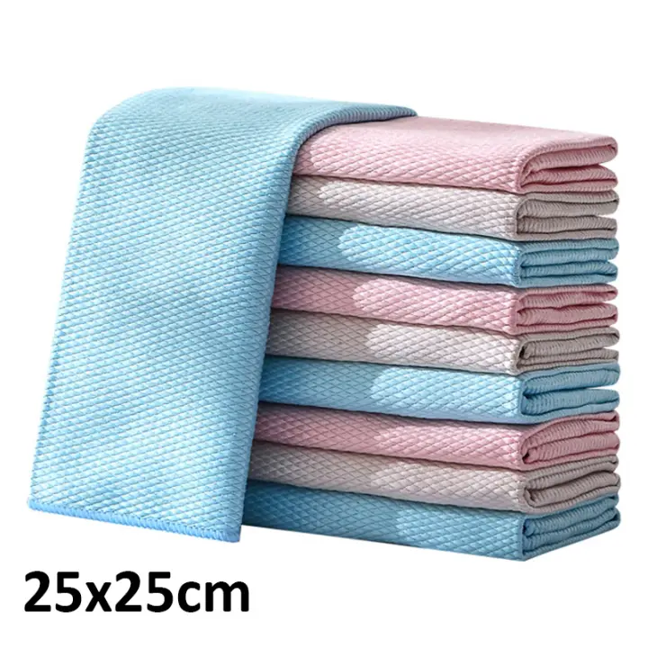 Paño de Microfibra para Cocina Super Absorbente Aproncho de Pescar Vidrio Janitorial Cloths para Limpieza Doméstica - 1