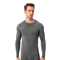 Camiseta de compresión de manga larga para hombre, moldeador de cuerpo ajustado y capa base, ropa de gimnasio para hombre - details 5