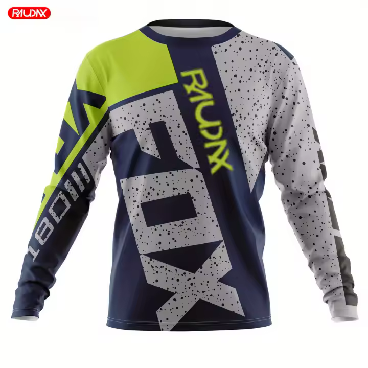 Raudax Fox-camisetas de manga larga para ciclismo de montaña, ropa deportiva para Motocross, equipo deportivo de descenso, DH - 1