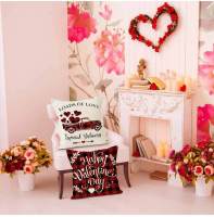 Funda de almohada para coche del Día de San Valentín, decoración para el hogar y el dormitorio, funda de almohada con estampado de líneas - details 6