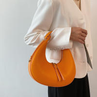 Bolso tote de moda para mujeres Bolso de lujo de medio cuarto Luna bolso de hombro de marca para damas Bolso de axila de cuero PU y monedero - details 22