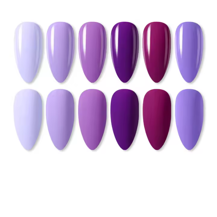 Arte Clavo Kit de esmalte de uñas de gel 6 piezas 15 ml de barniz semipermanente Esmalte de uñas de absorbeble UV - 1
