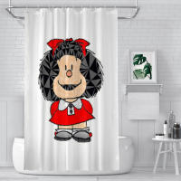 Cortinas de ducha de tela impermeable con ganchos, accesorios para el hogar, decoración creativa para Baño - details 2