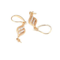 Latón color oro de 18 quilates, compatible con cuentas de medio agujero con ganchos de medio pasador para pendientes, joyería de alta calidad, accesorios para manualidades. - details 24