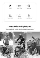 GIYO-guantes cálidos de invierno para ciclismo, manoplas gruesas largas de dedo completo, pantalla táctil, SBR, a prueba de golpes, para bicicleta de Palma - details 1