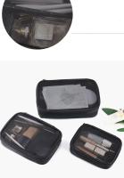 Bolsa de cosméticos transparente impermeable para mujer, estuche de maquillaje con cremallera de viaje, organizador de lavado de maquillaje transparente, Kit de bolsas de aseo para baño - details 11