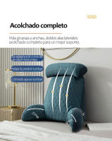 Cojín de Almohada de Latex Refrescante Almohada de Espalda de Sofá de Bambú Carbón - details 7