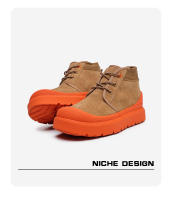 Botas de nieve impermeables gruesas de pelo sintético antideslizante integrado de piel con suela gruesa - details 8