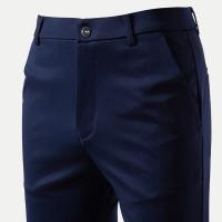 Pantalones Casuales Para Hombre Verano Primavera Pantalones De Negocios Clásicos Café Flexible Ropa De Escritorio - details 6