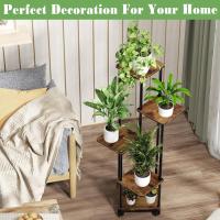 Para De 5 Niveles, Soporte Interior Con Ruedas Desmontables, De Varios Niveles Acuado Para Balcón, Jardín, Interior y Exterior - details 5