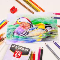 Juego de bocetos de dibujo para estudiantes, lápices de colores Macaron, suministros de arte profesional para artistas, 24 colores - details 6
