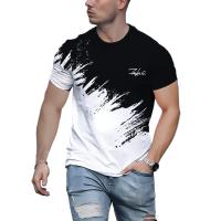 Camiseta Deportiva de Manga Corta para Hombre Cuello Redondo, Estilo Informal para Exteriores, Ropa de Calle, Jersey - details 0