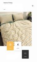 Juego de Ropa de Cama de Algodón Puro de Alta Calidad para el Hogar con Funda de Edredón de Manga Reina 100% Algodón Amigable con la Piel con Sábanas y Fundas de Confort - details 11