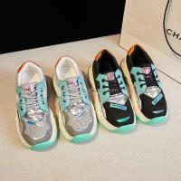 Modelo brillante tacones altos suela gruesa zapatos deportivos de mujer accesorios marca precio bajo - details 7
