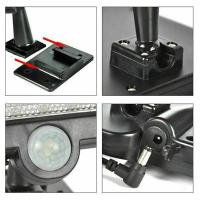 Luces solares impermeables para exteriores, lámparas de pared 160COB divididas, Sensor de movimiento, de 3 modos luces de calle, Control remoto para camino de jardín y Patio - details 1