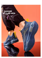 Zapatos deportivos de malla transpirable, ligeros y delgados para hombre, de marca moderna, para correr, con amortiguación de aire, para jóvenes. - details 14