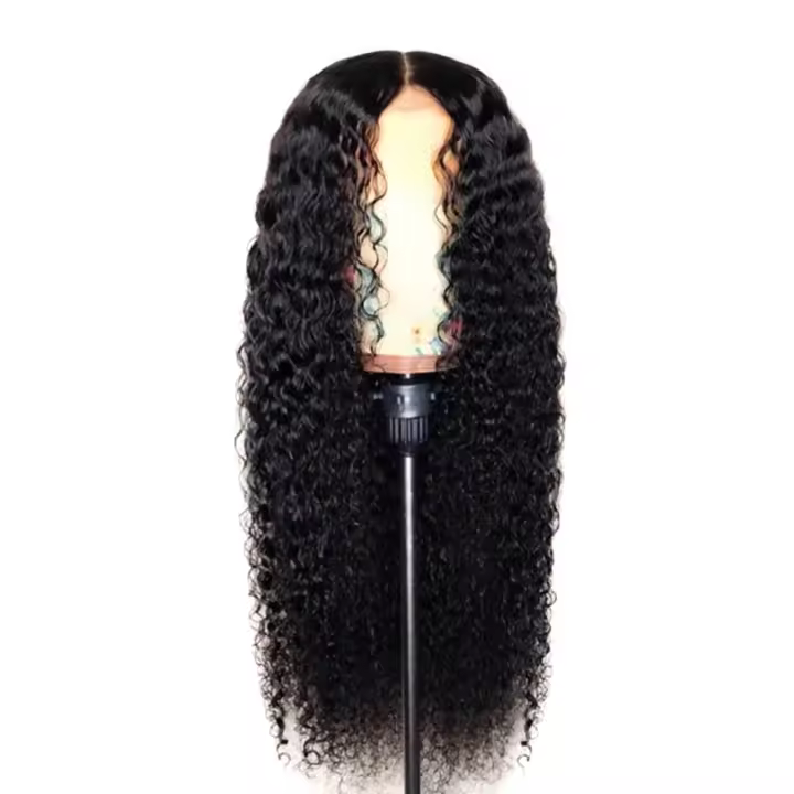 Peluca rizada de estilo europeo y americano para mujer y niña, pelo grueso realista, suave y esponjoso, peinado de uso diario - 1