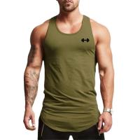 Camiseta sin mangas de entrenamiento para hombre, prenda de vestir, transpirable, fina, informal, de verano - details 6
