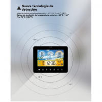 Reloj Despertador Táctil Meteorológico Sensor RF para Temperatura y Humedad Predicción de Tiempo - details 4