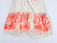 Vestido de manga larga usado con estampado de organza estilo europeo y americano para mujer - details 8