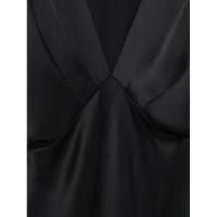 OUWU- Vestido Largo De Fiesta Acampanado Con Temperamento Para Mujer, Novedad De Verano, Moda Informal De Manga Corta Con Textura De Satén De Seda, Vestido Elegante Para Primavera 2025 - details 9