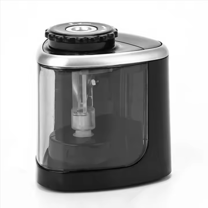 Tenwin-afilador de lápices eléctrico/Manual 2 en 1, hoja de acero helicoidal segura para estudiantes, suministros para niños y adultos, lápices de colores - 1