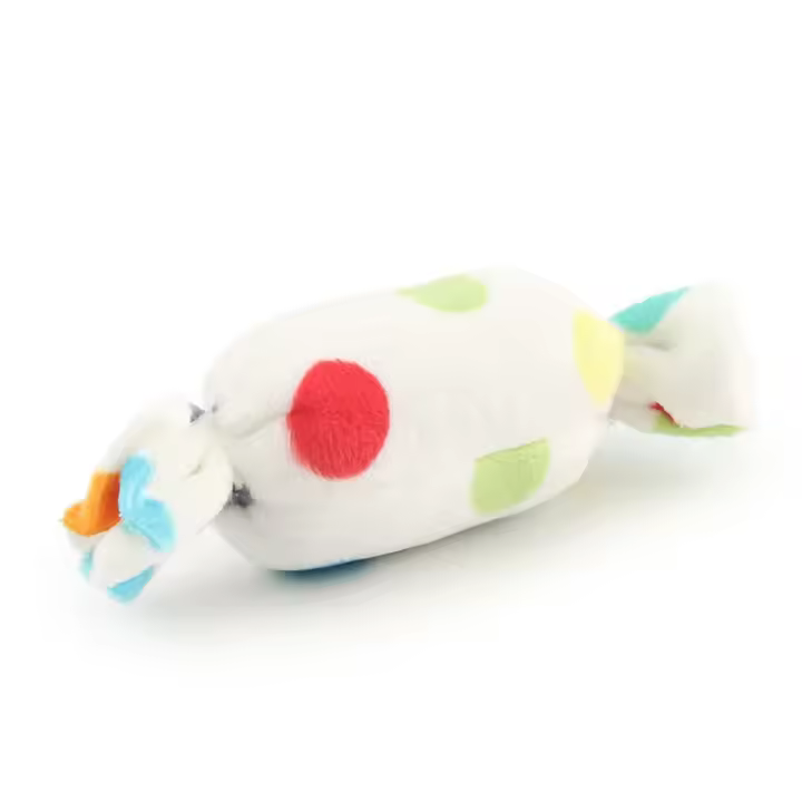Juguete de Peluche en Forma de Caramelo para Perros Juguete Interactivo Suave para Masticar - 1