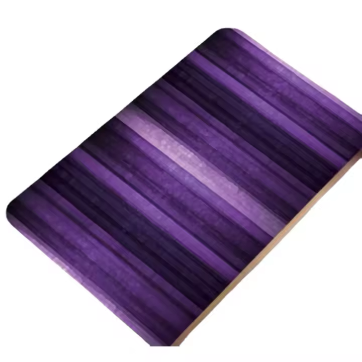 Alfombra De Área A Rayas Moradas, Alfombra Decorativa Para Sala De Estar, Antideslizante, 1 unidad - 1
