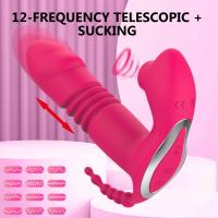 Leten 3 en 1 vibrador de succión succionador de clítoris cuentas anales estimulador de vagina vibradores orales portátiles juguete erótico consolador para mujeres juguetes sexuales - details 6