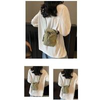 Bolso cruzado ligero para mujer, bolsa para botella de agua con cordón ajustable, estilo coreano, Color sólido, bolso pequeño para teléfono móvil, viaje - details 1
