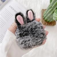 Funda de Protector de Orejas de Conejo de Peluche para Airpods Pro Caja de Carga Inalámbrica con Diseño de Conejo Accesorios de Electrónica - details 6