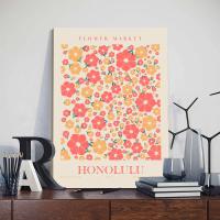 Cuadro de Pintura Nórdica en Lienzo con Marco de 3pcs Flores Salvajes del Mercado Posters Daneses Pastel Artístico para Pared de Dormitorio Decoración Aestética Material de Lienzo Marca JUBEER - details 7
